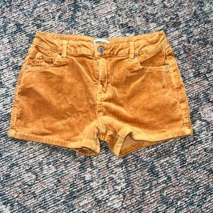 RSQ Mustard Corduroy Shorts